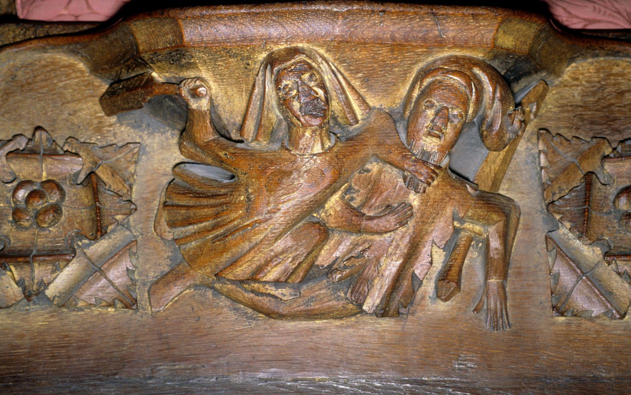Misericord (dřevo) od English School