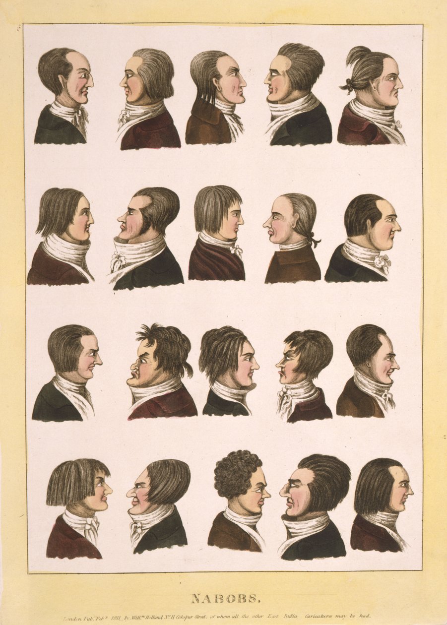 Nabobs, pub.1811 (barevná rytina) od English School