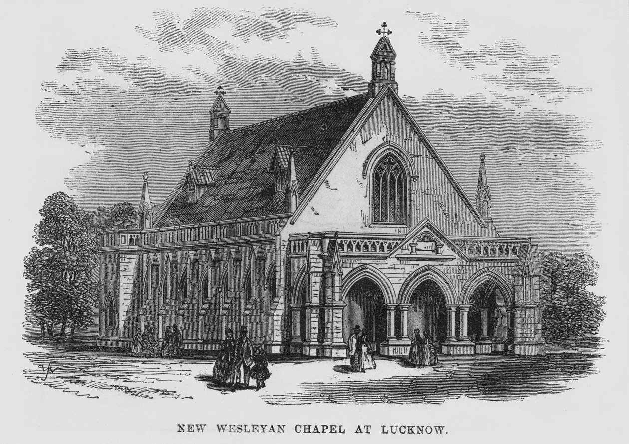 Nová Wesleyanská kaple v Lucknow od English School