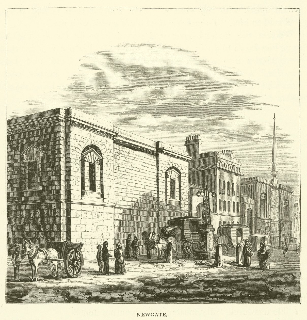 Newgate (rytina) od English School