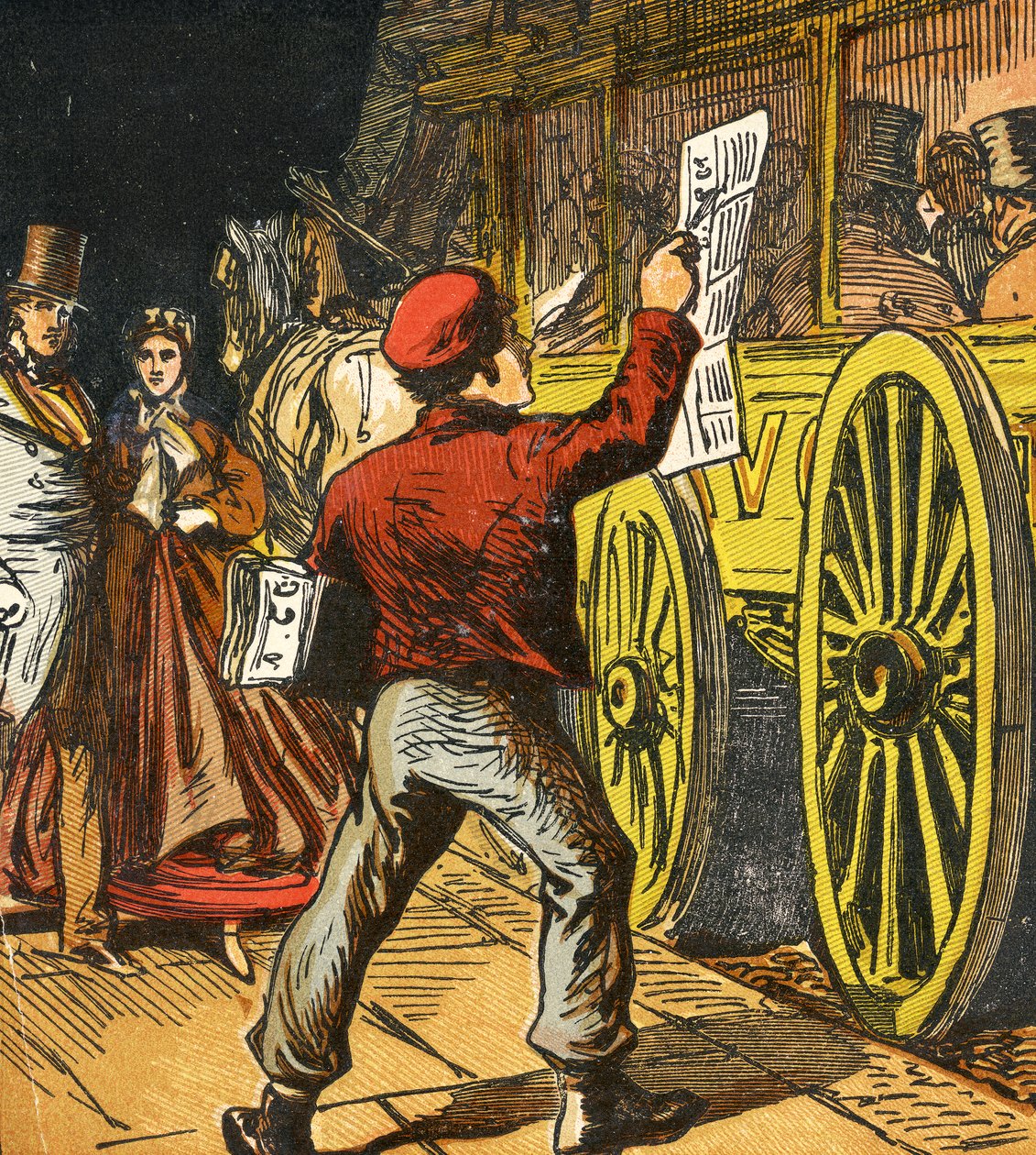 Chlapec z novin, 1867 od English School