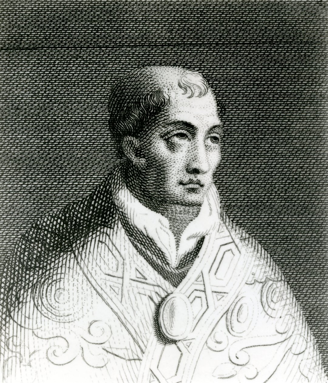 Papež Jan VIII (820-82) (rytina) od English School