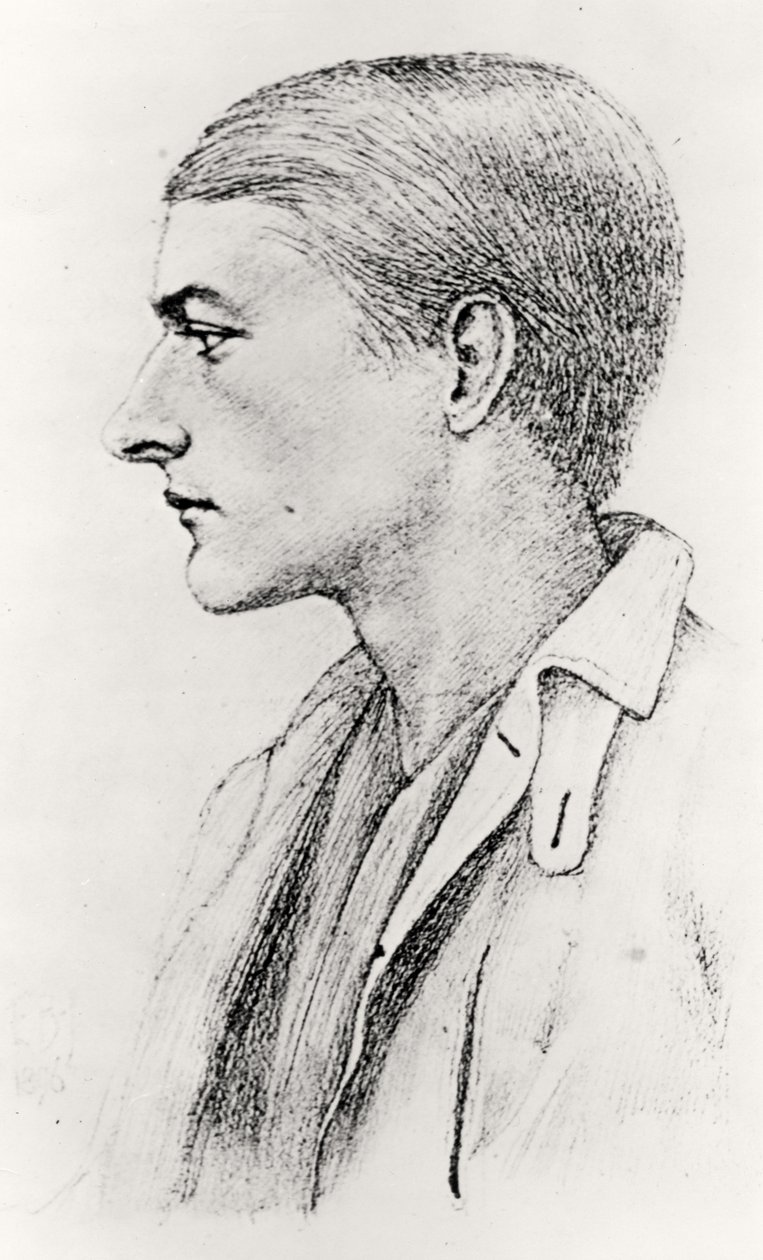 Portrét Edwarda Fitzgeralda od English School