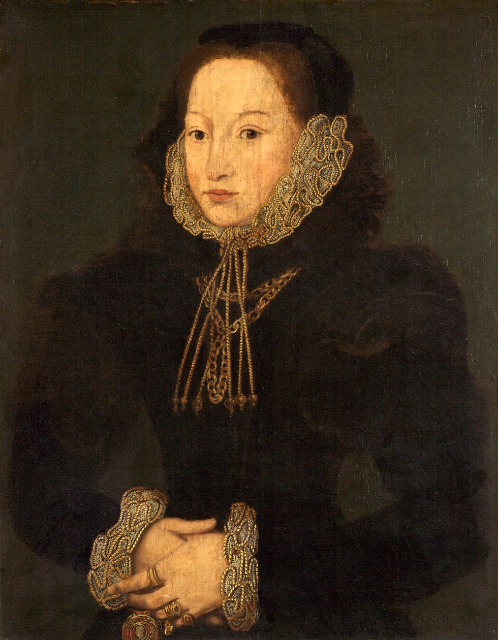 Portrét neznámé dámy, kolem roku 1550 od English School