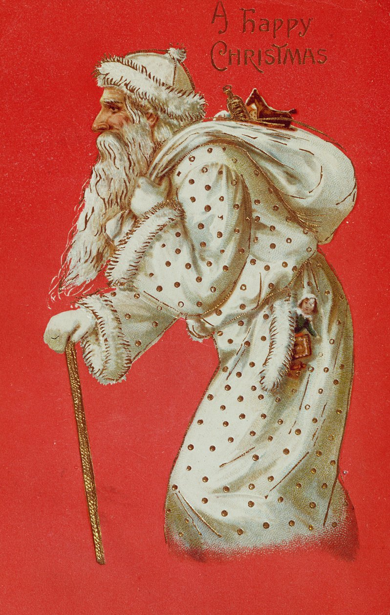 Pohlednice zobrazující Otec Vánoc, cca 1900 od English School