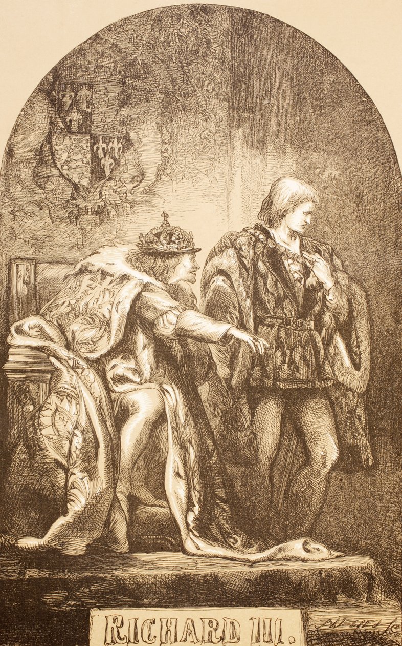 Richard III, 1890 (litho) od English School