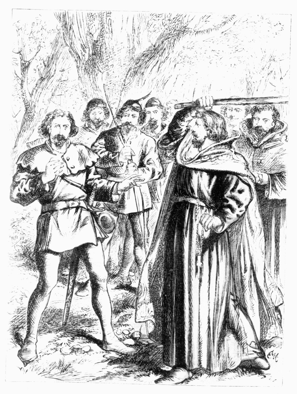 Robin Hood a král Richard I. (1157-1199) od English School