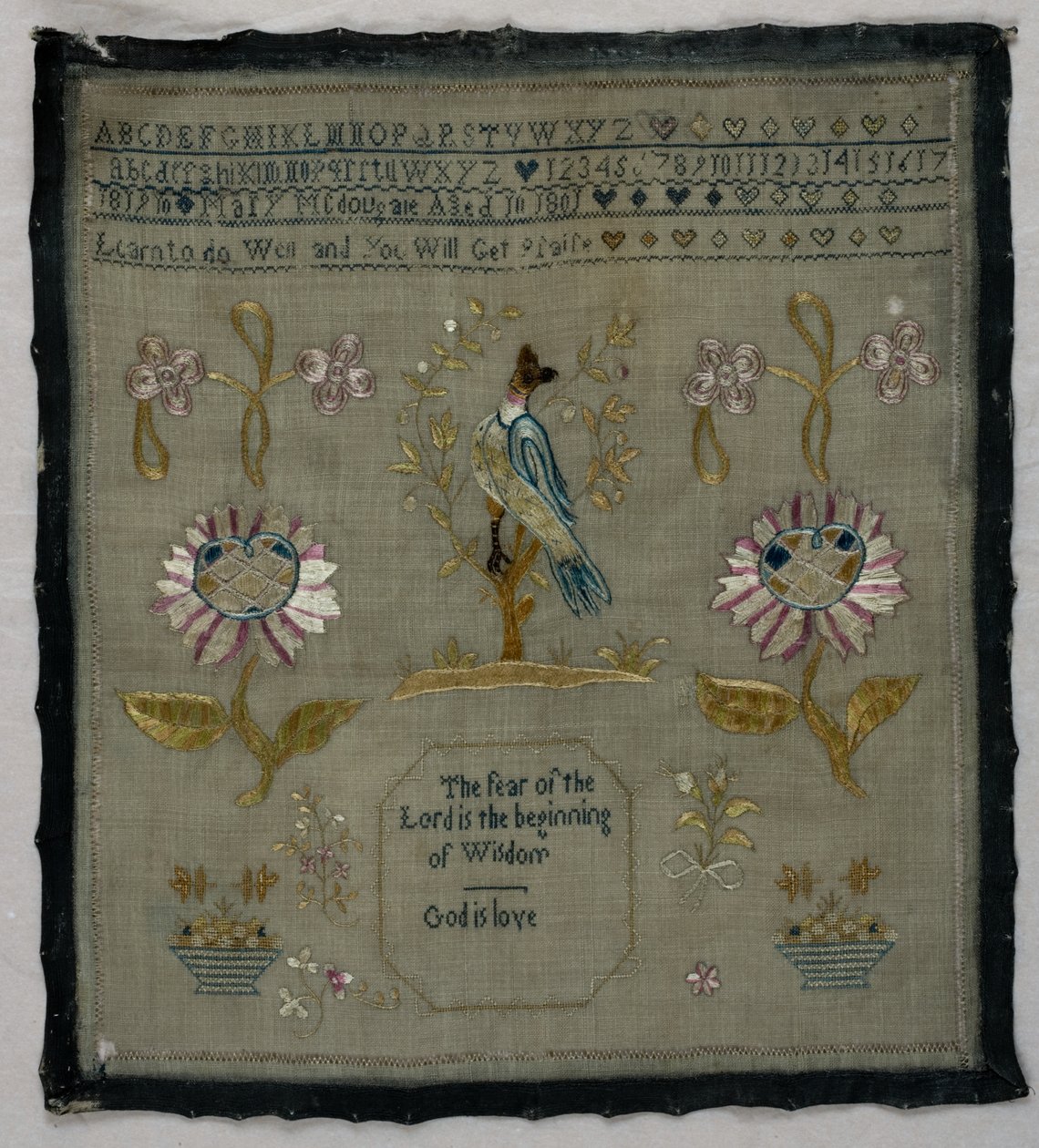 Sampler od Mary Macdougale od English School
