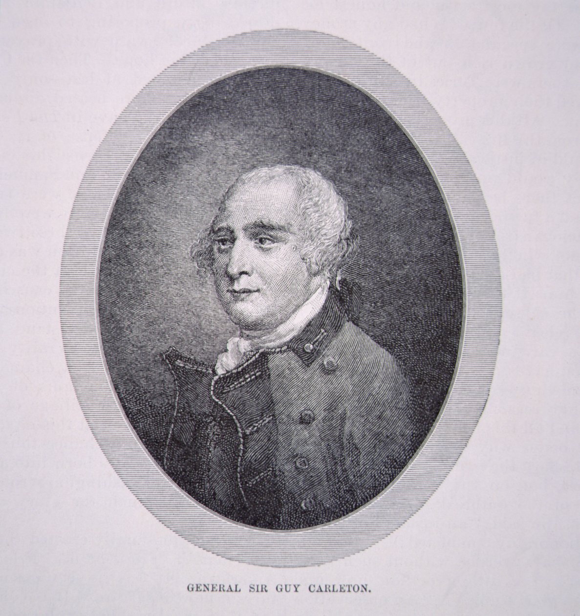 Sir Guy Carleton (litho) od English School