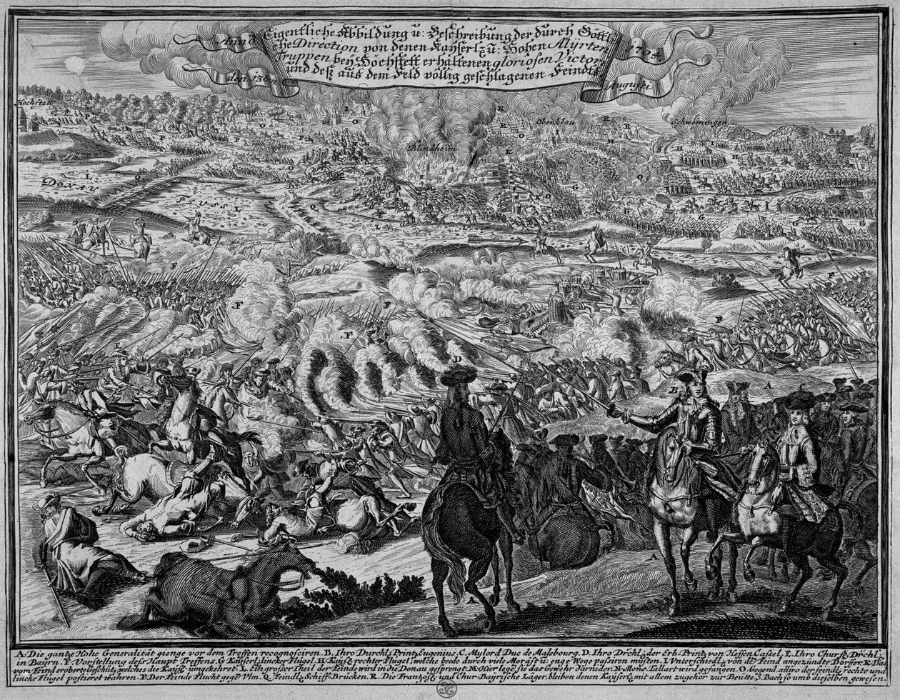 Bitva u Blenheimu, 13. srpna 1704 od English School