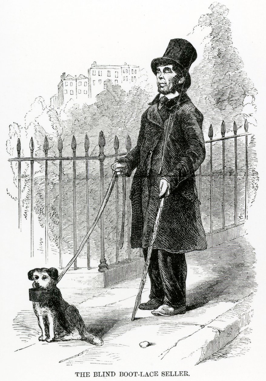 The Blind Boot-Lace Seller, c.1840 od English School