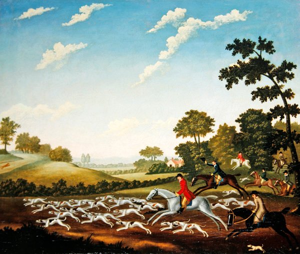 The Chase, cca 1770 (olej na plátně) od English School