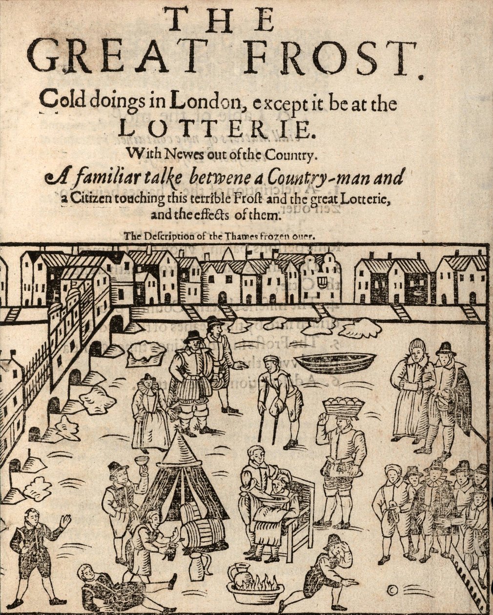 The Great Frost, Londýn, 1608 od English School