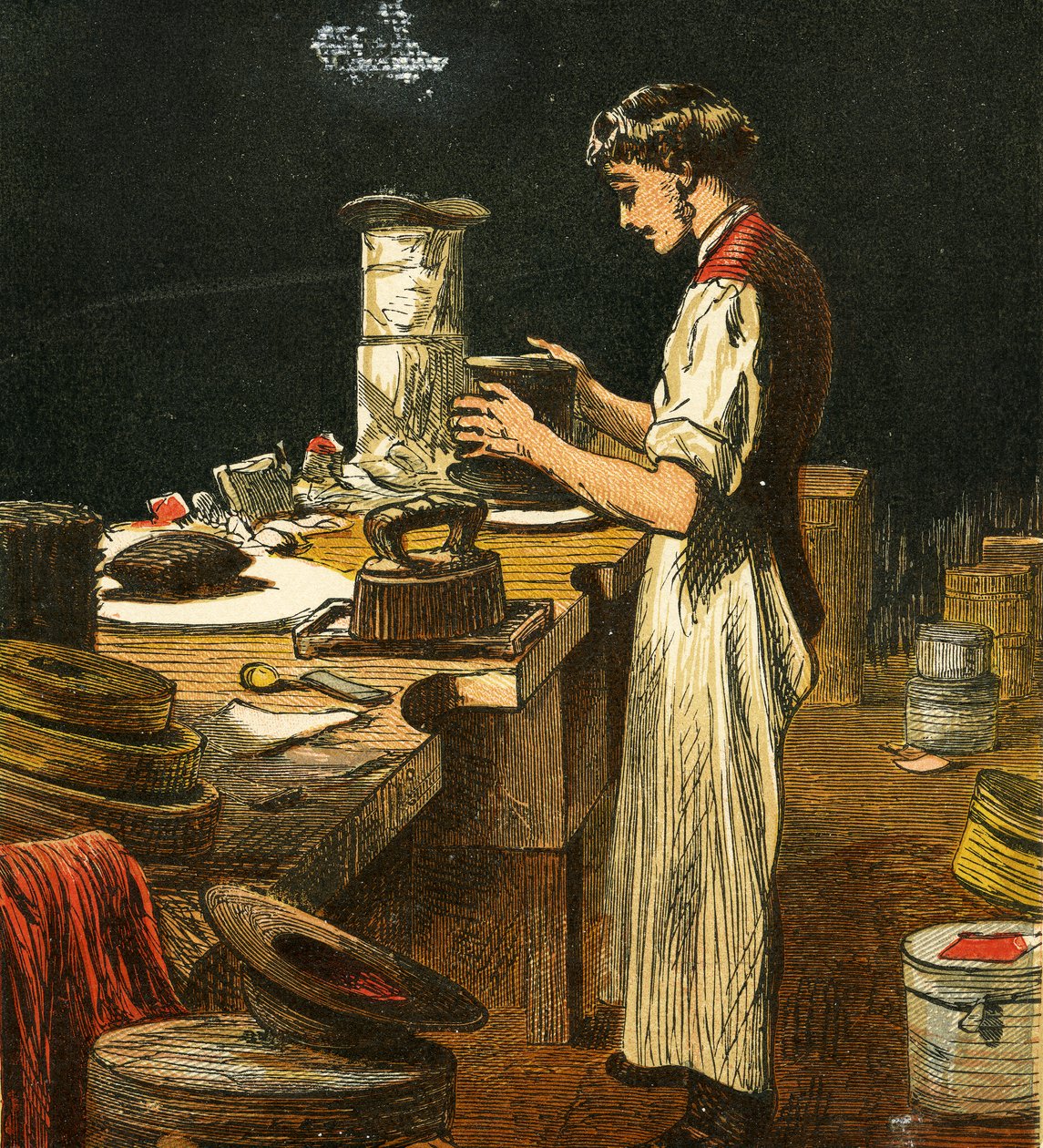 Kloboučník, 1867 od English School