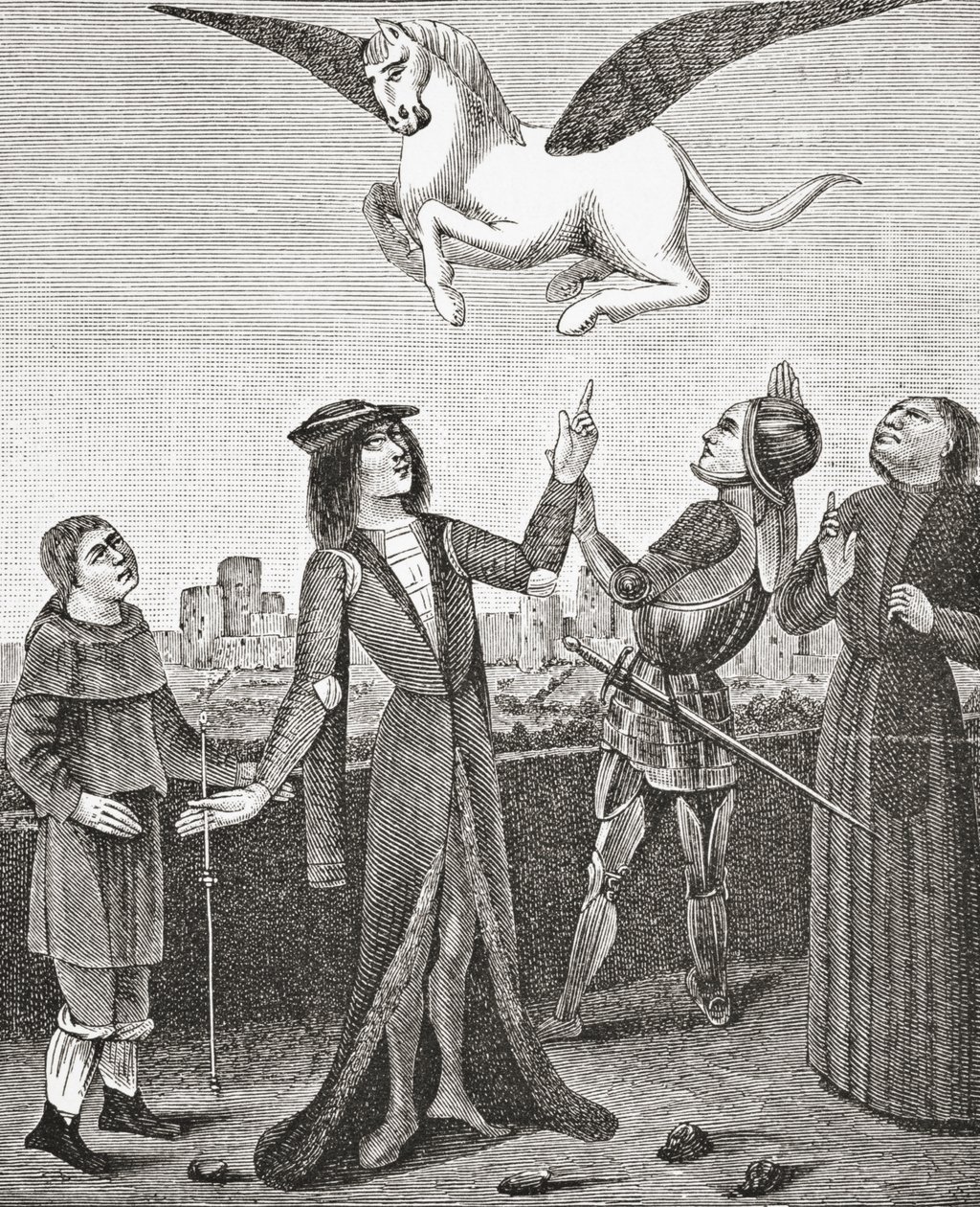 Kůň Pegasus, 1878 od English School