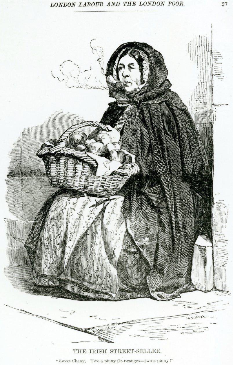 The Irish Street Seller, c.1840 od English School