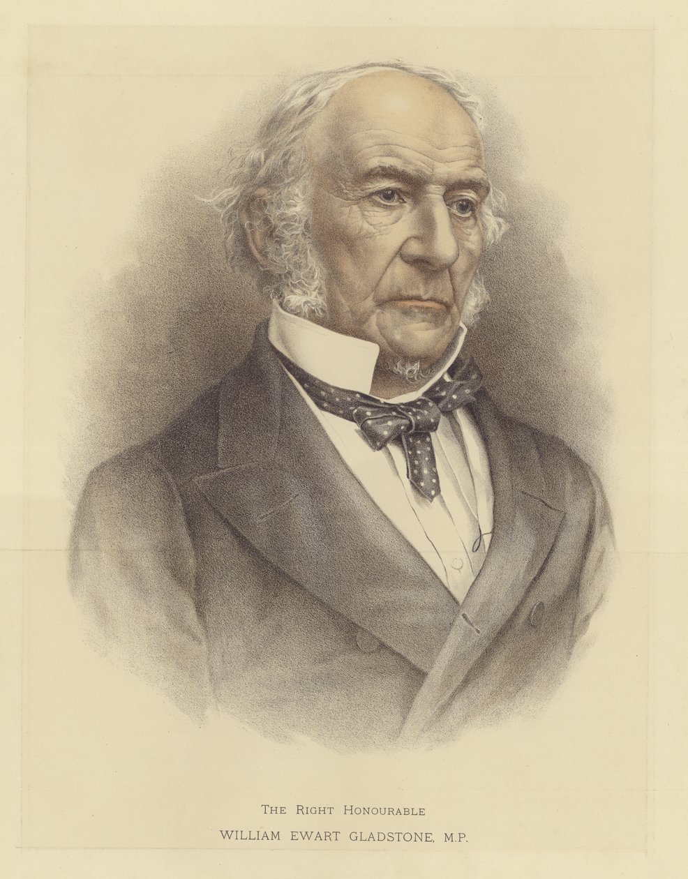 Ctihodný William Ewart Gladstone od English School