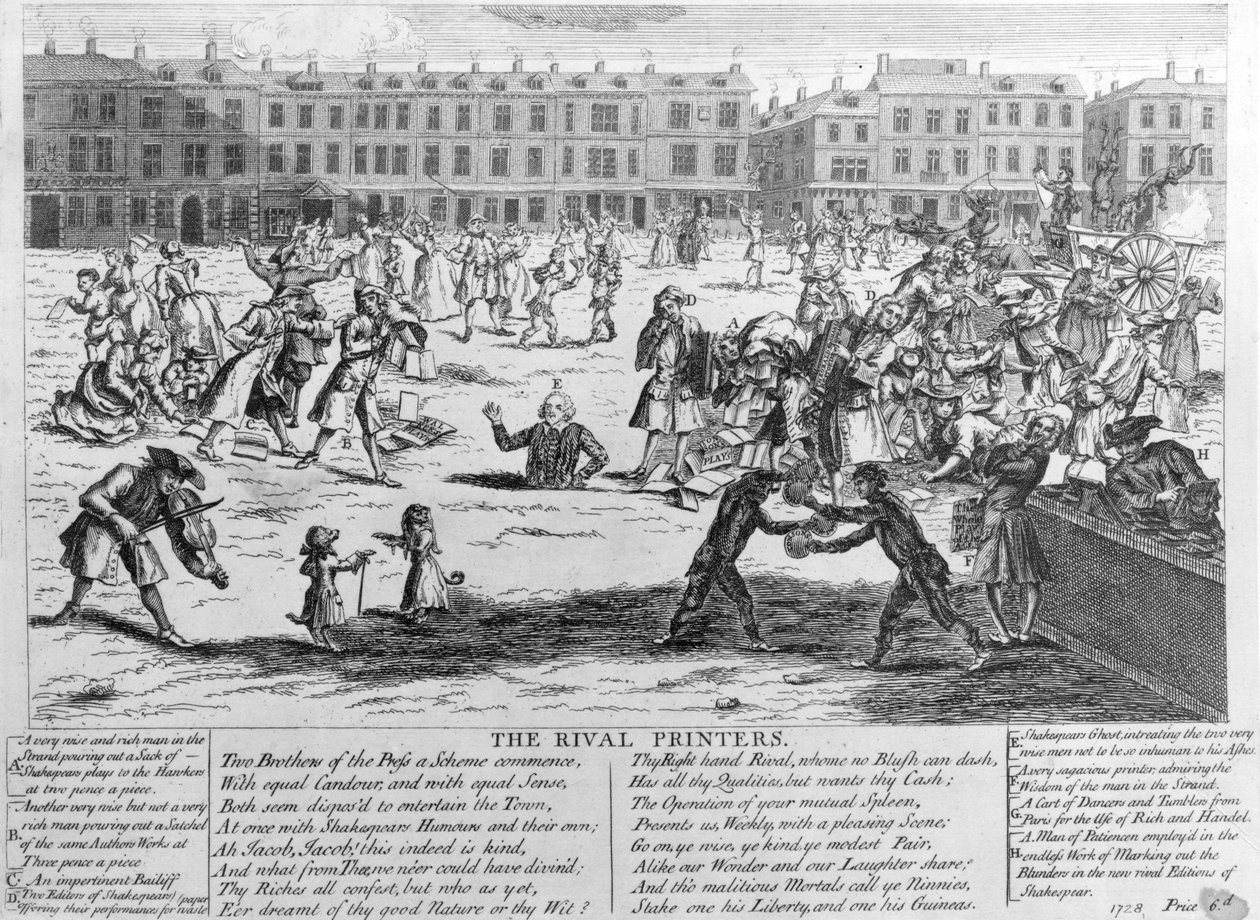 Rival Printers, 1734 od English School
