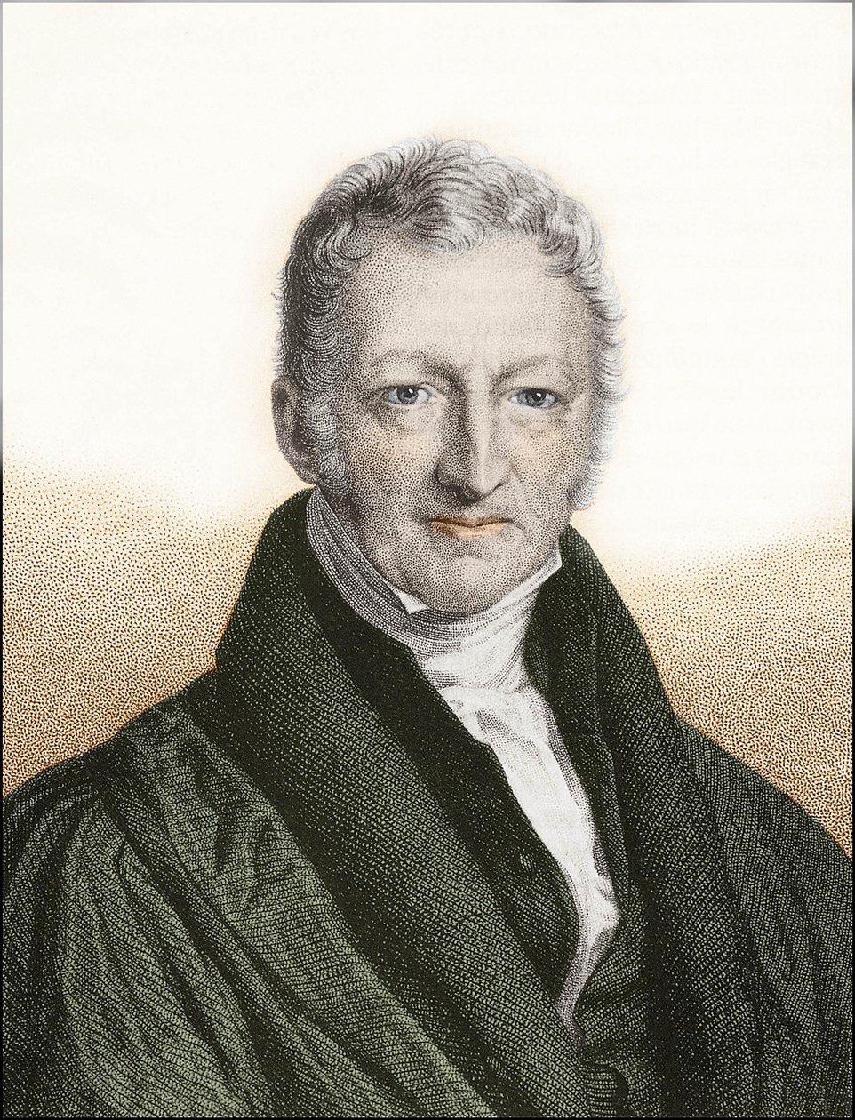 Thomas Robert Malthus (barevná rytina) od English School