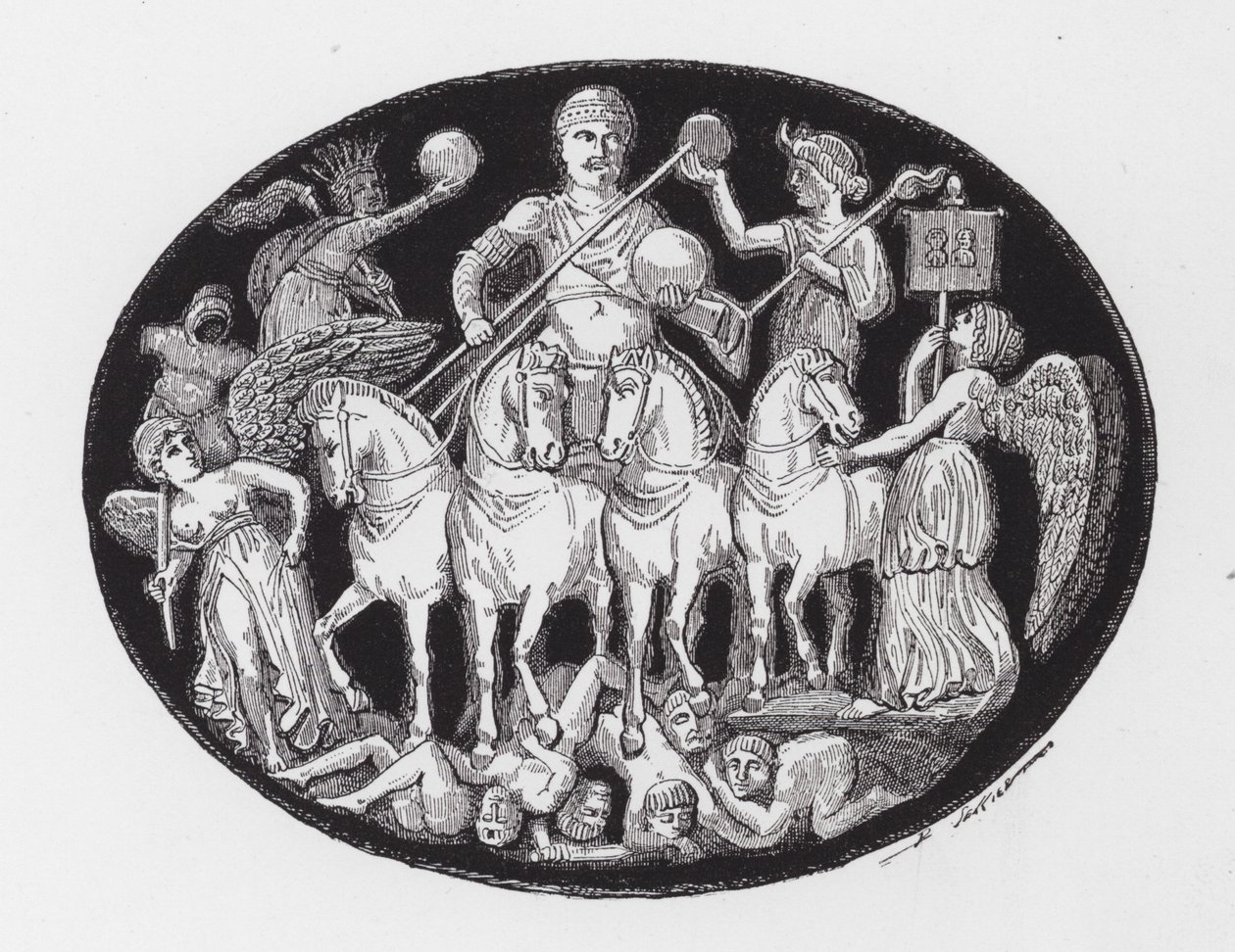 Triumph of Licinius (rytina) od English School