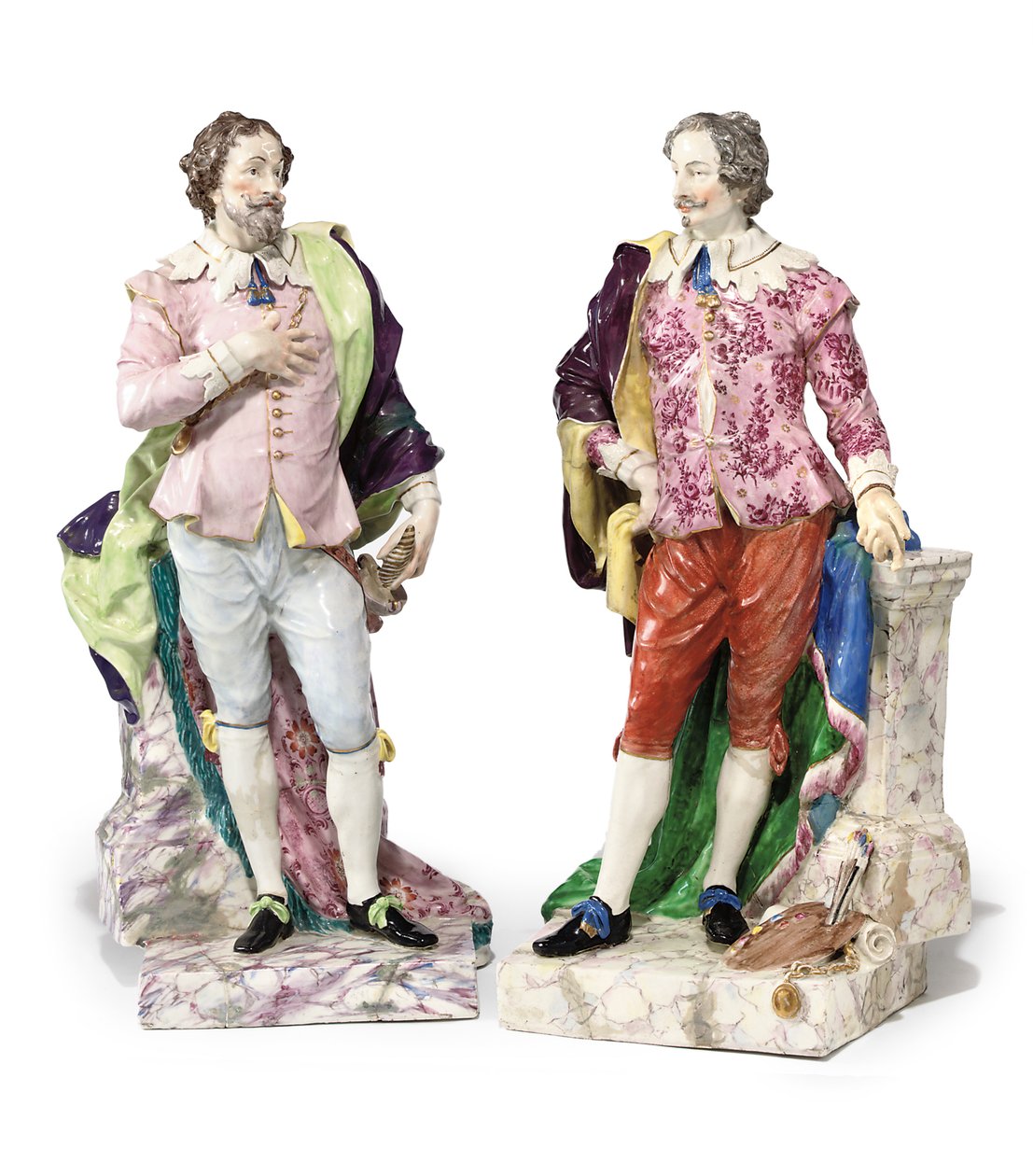 Dvě historické postavy gentlemanů, c.1810 od English School