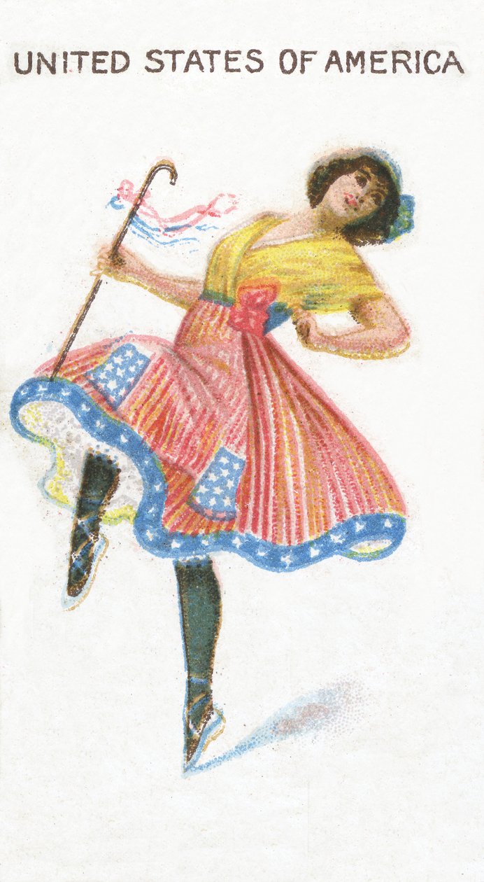Spojené státy americké, cigaretová karta, 1915 od English School