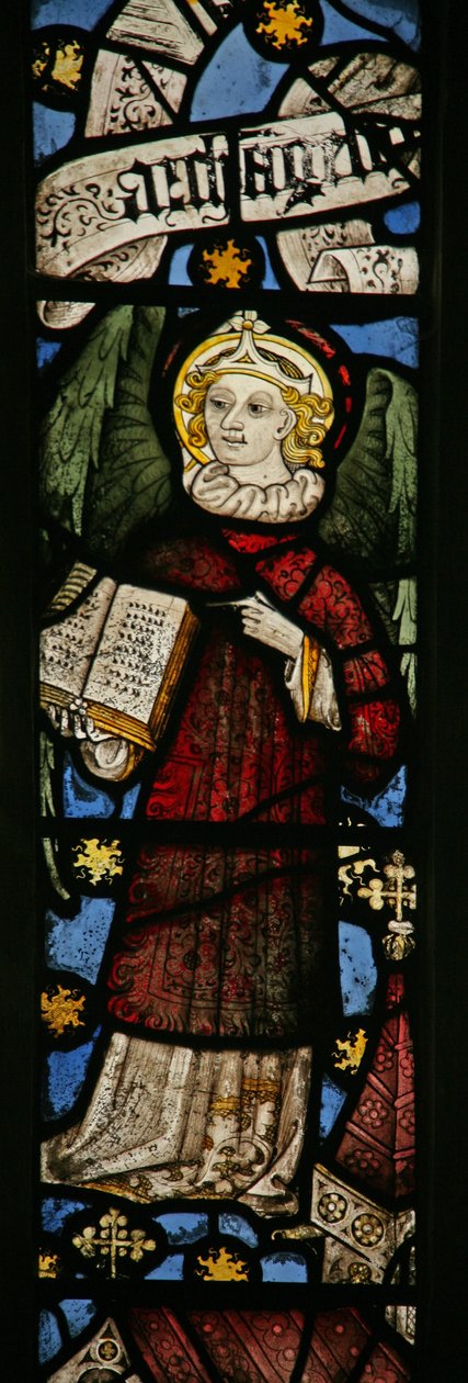 Okno Ew zobrazující andělskou Hierarchii: Archanděl od English School