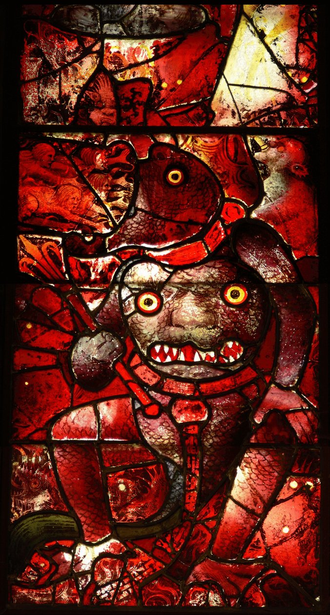 Okno zobrazující Satana od English School