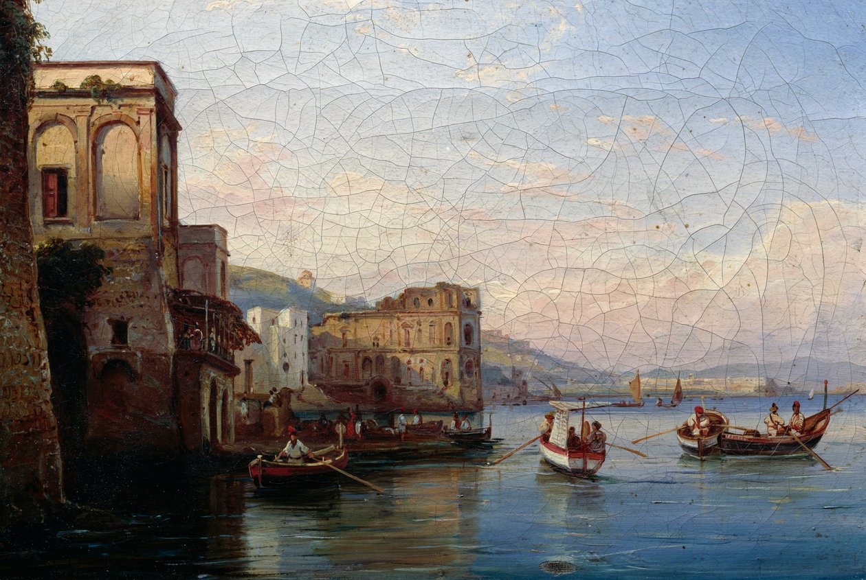 Posillipo, cca 1850 (olej na plátně) od Ercole Gigante