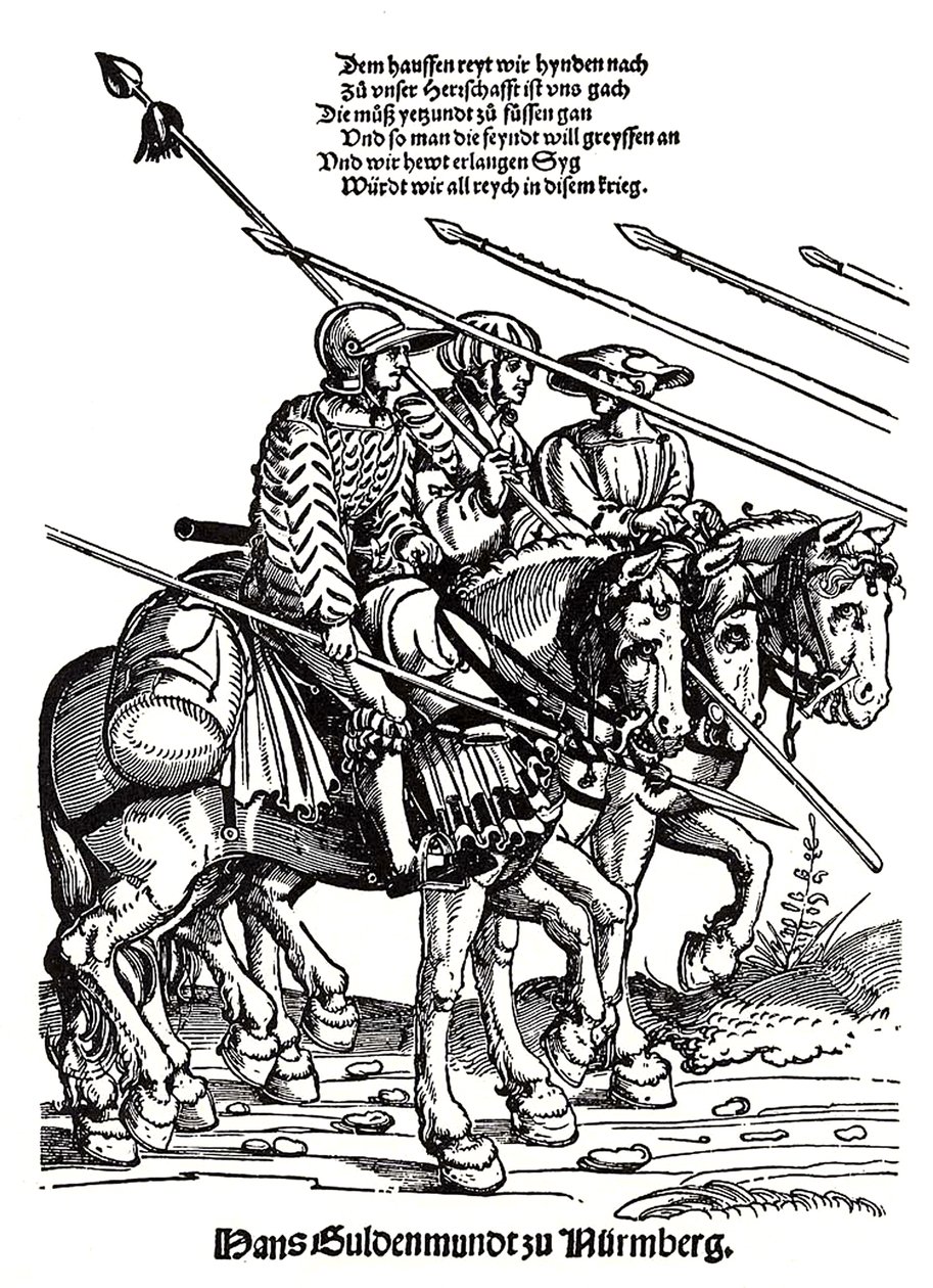 Vojenské tažení landsknechtů od Erhard Schon