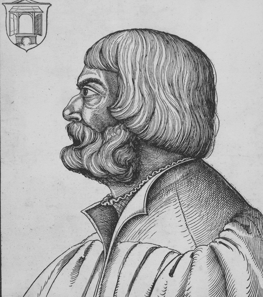 Portrét Dürer, počátek 16. století. od Erhard Schon