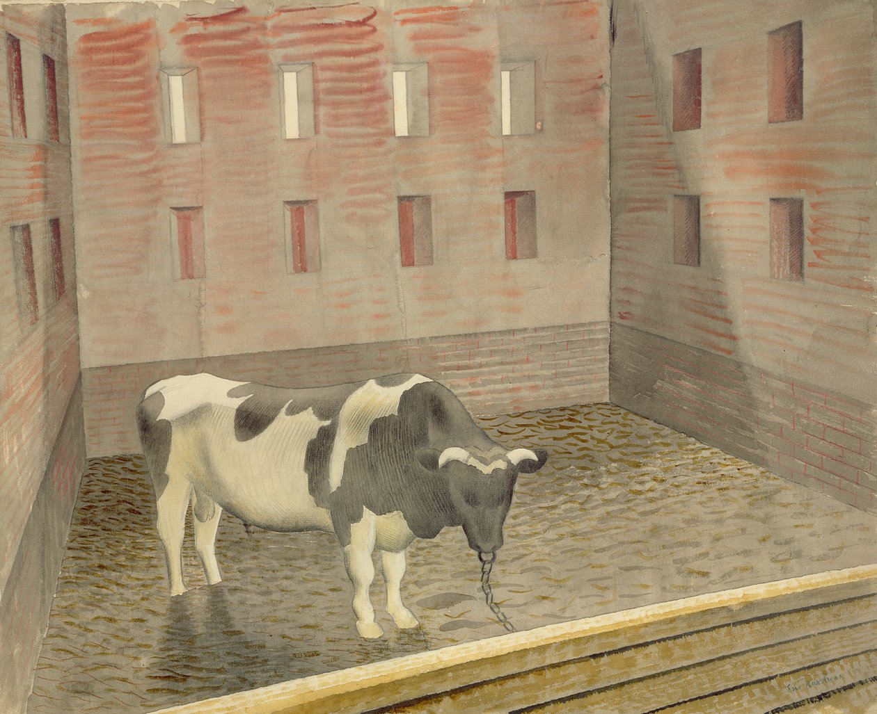 Býk od Eric Ravilious