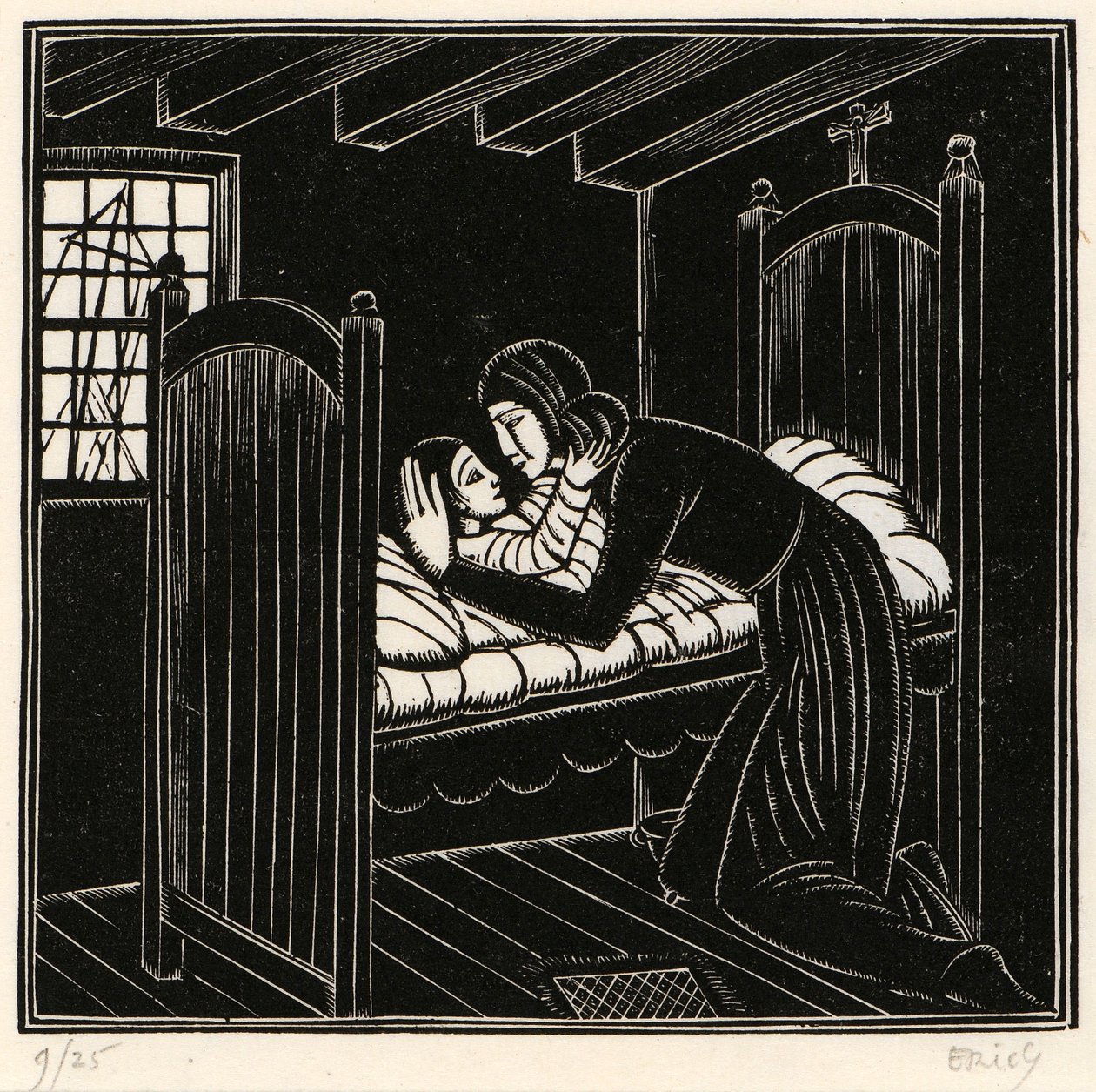 Matka a dítě od Eric Gill