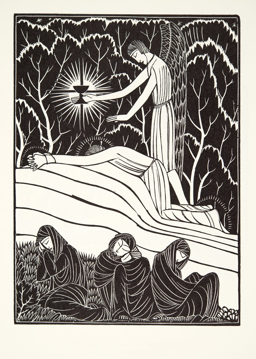 Agónie v zahradě od Eric Gill
