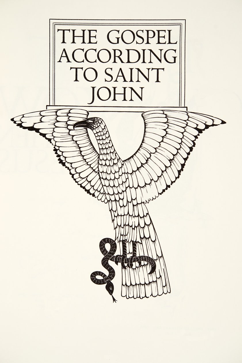 Orel svatého Jana od Eric Gill