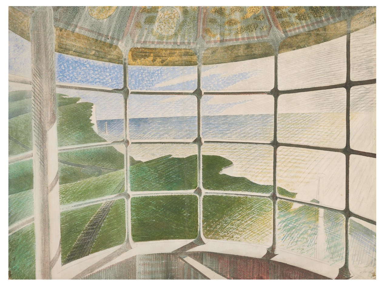 Maják Beachy Head od Eric Ravilious