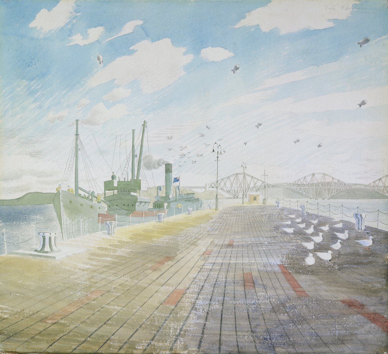 Channel Fisher (Firth of Forth) od Eric Ravilious