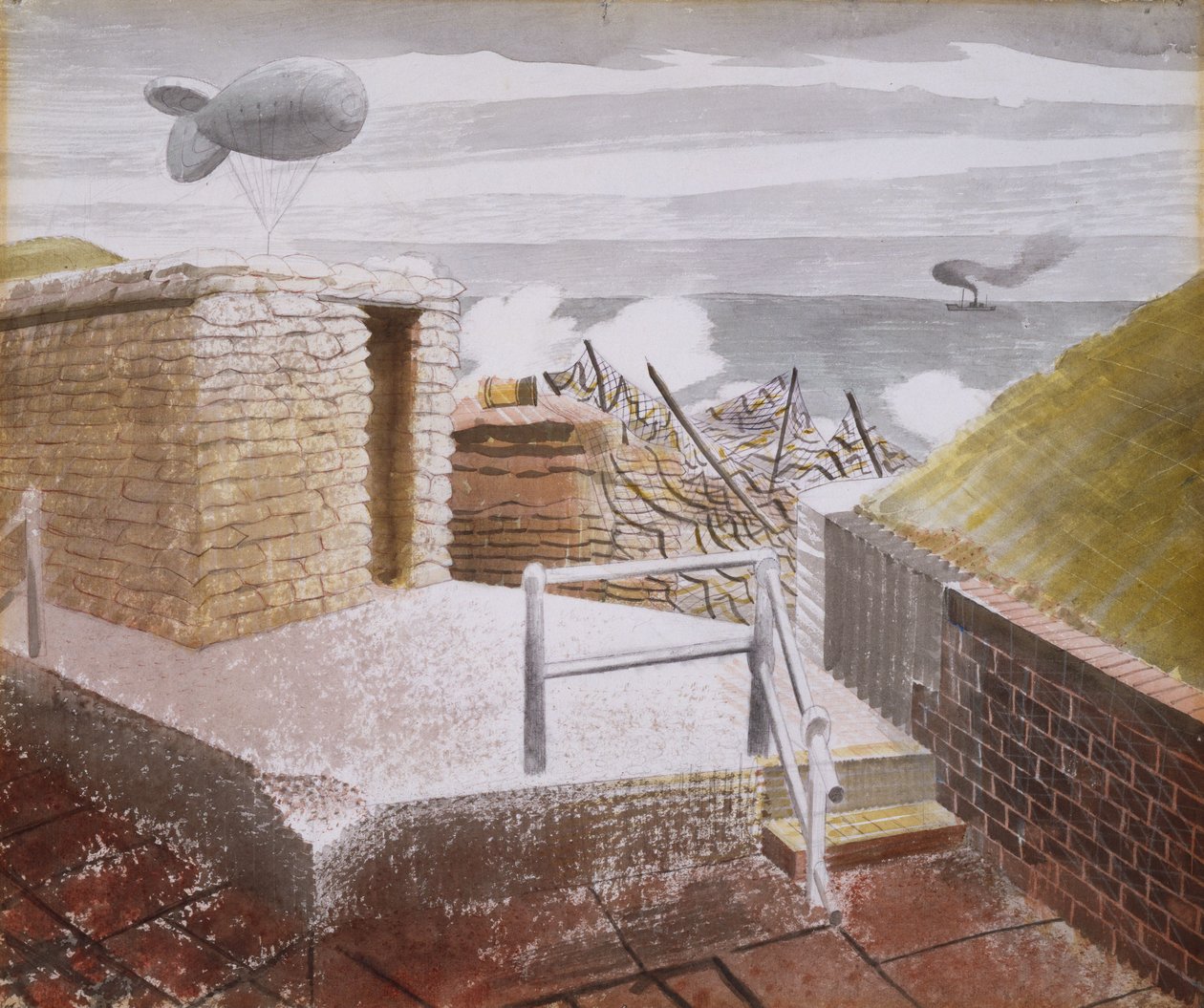 Pobřežní obrana, říjen 1941 od Eric Ravilious