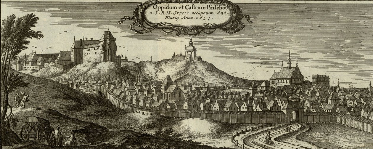 Panorama Pińczowa od Erik Dahlbergh