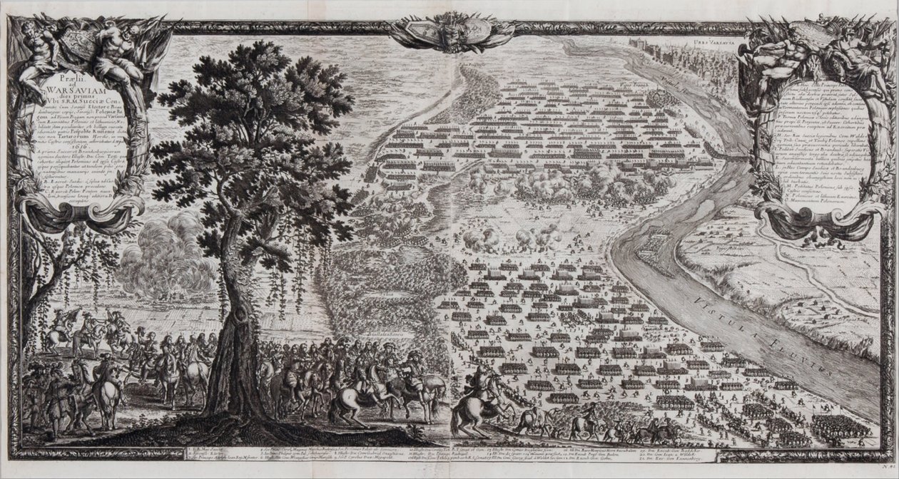 Bitva u Varšavy v červenci 1656 od Erik Dahlbergh