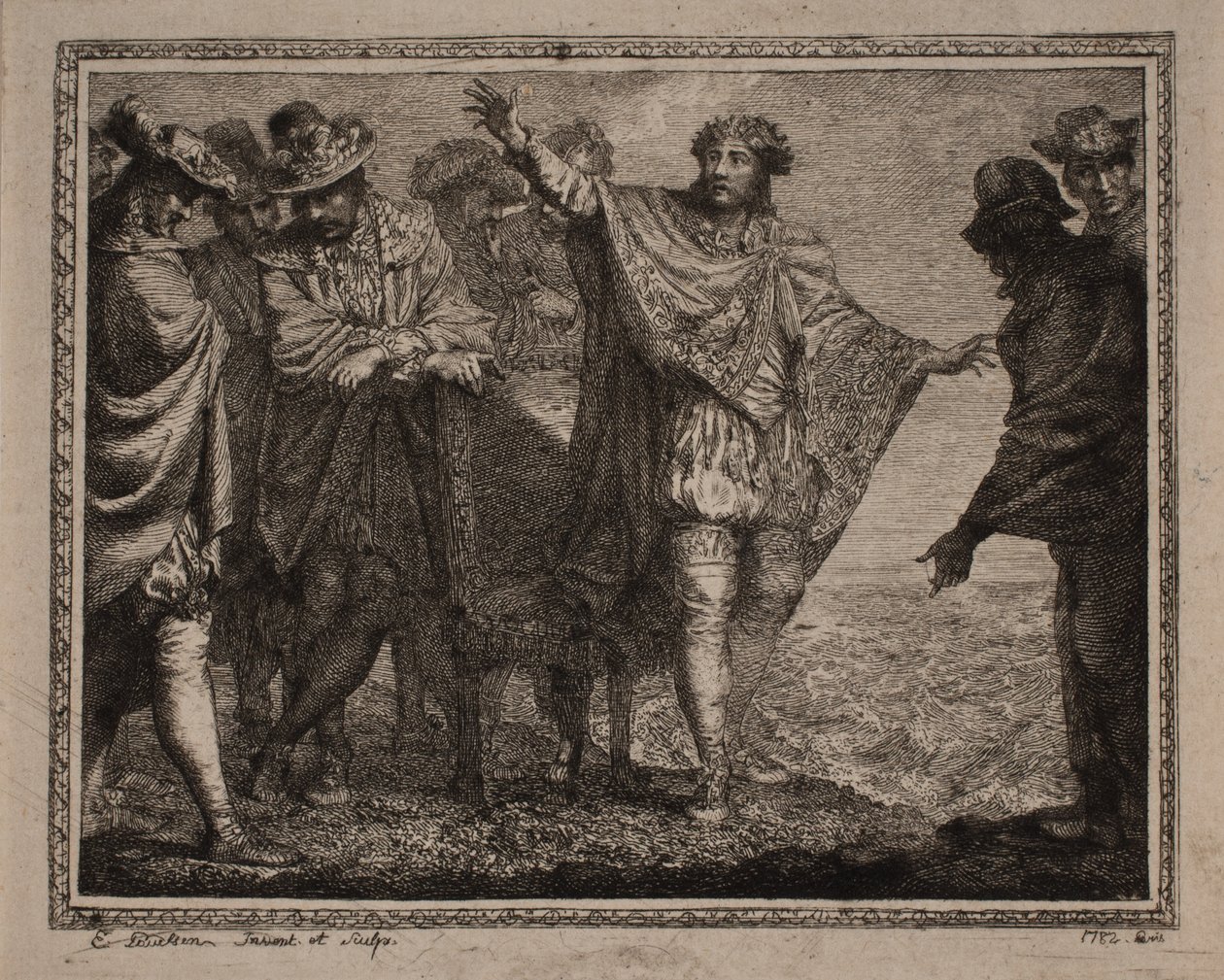 Canute Veliký a jeho dvořané od Erik Pauelsen