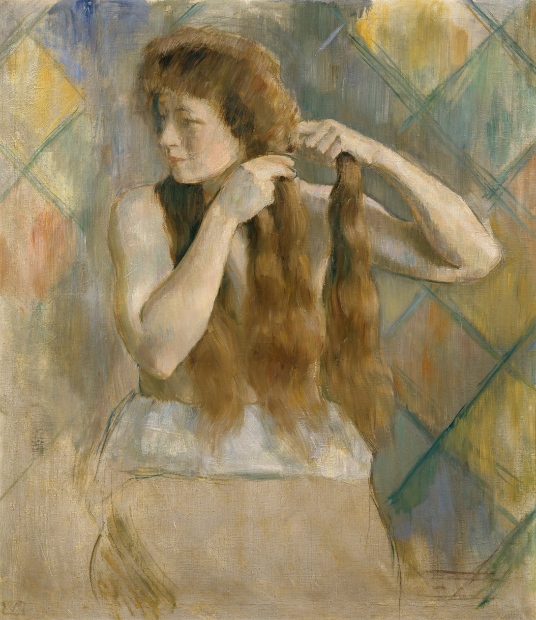 Braid The Hair (malba) od Erik Theodor Werenskiold