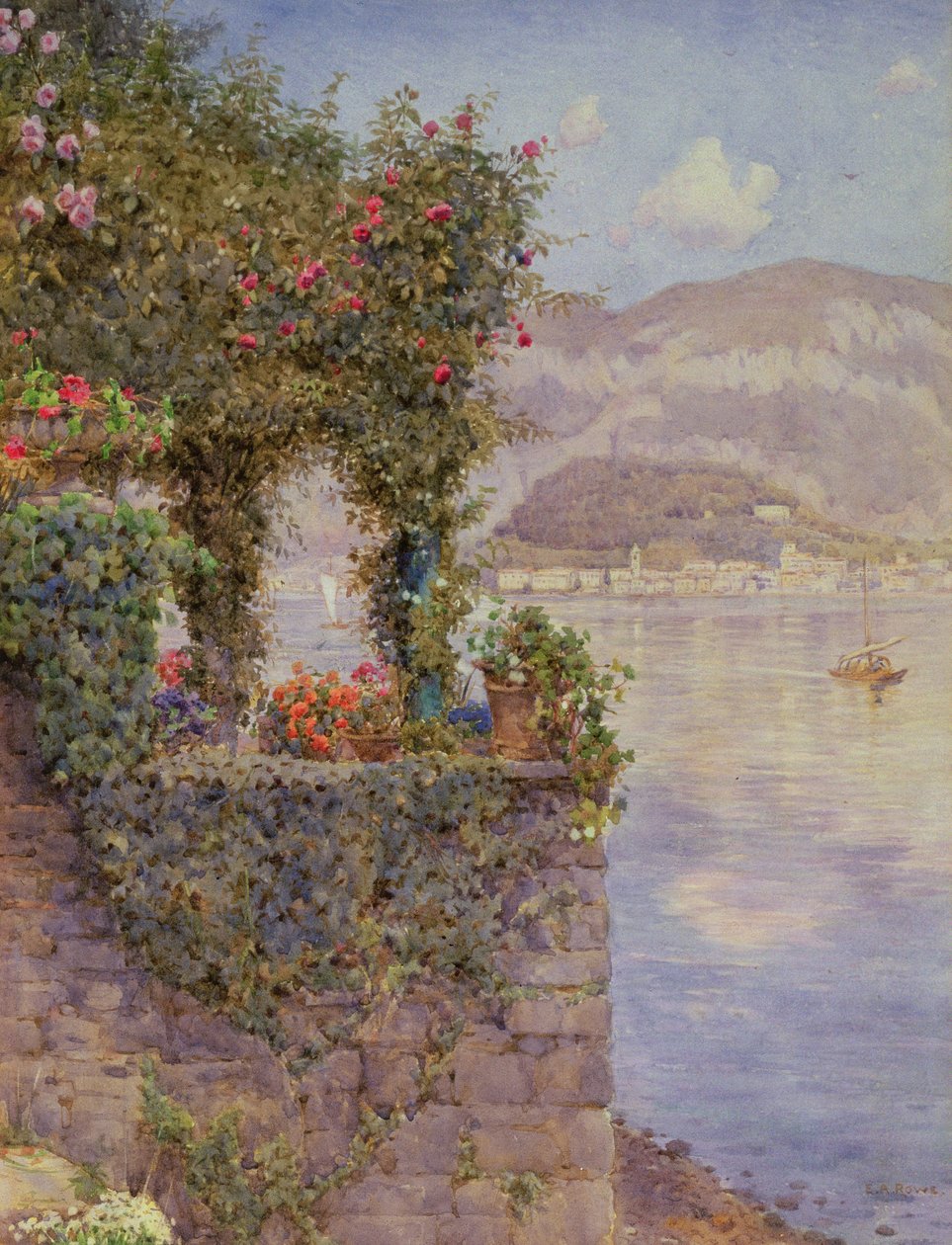 Bellagio z Tremezza od Ernest Arthur Rowe