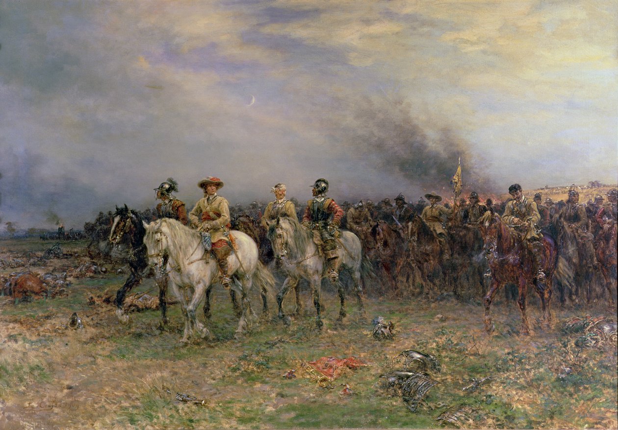 Cromwell po bitvě u Marston Moor od Ernest Crofts