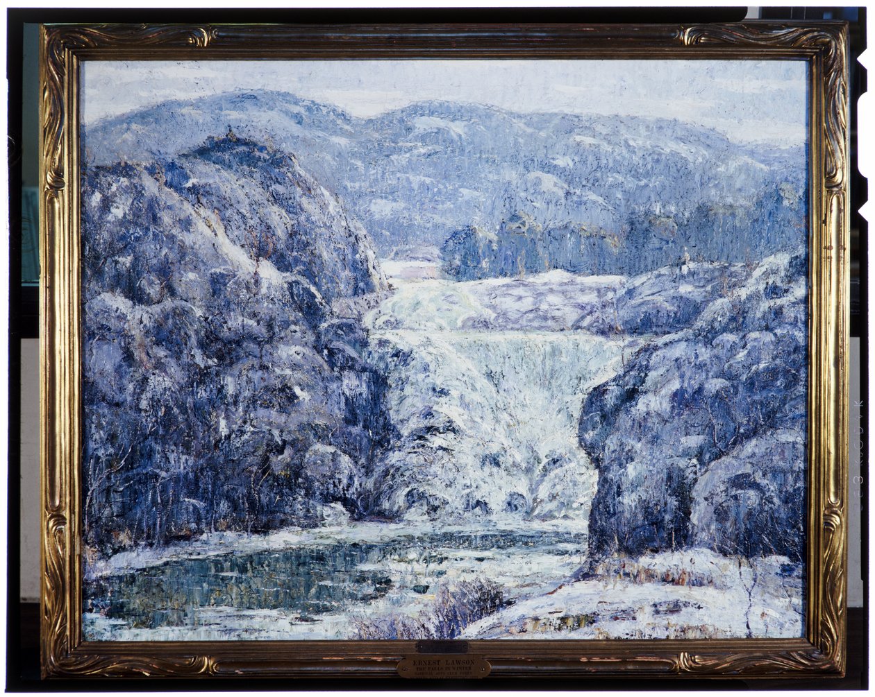 Falls in Winter, cca 1920 od Ernest Lawson