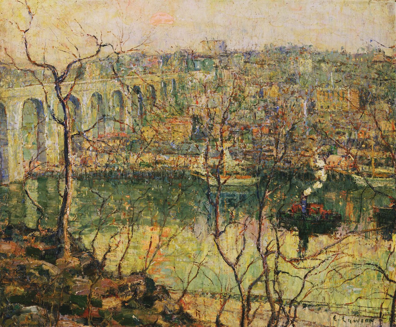 Vysoký most od Ernest Lawson