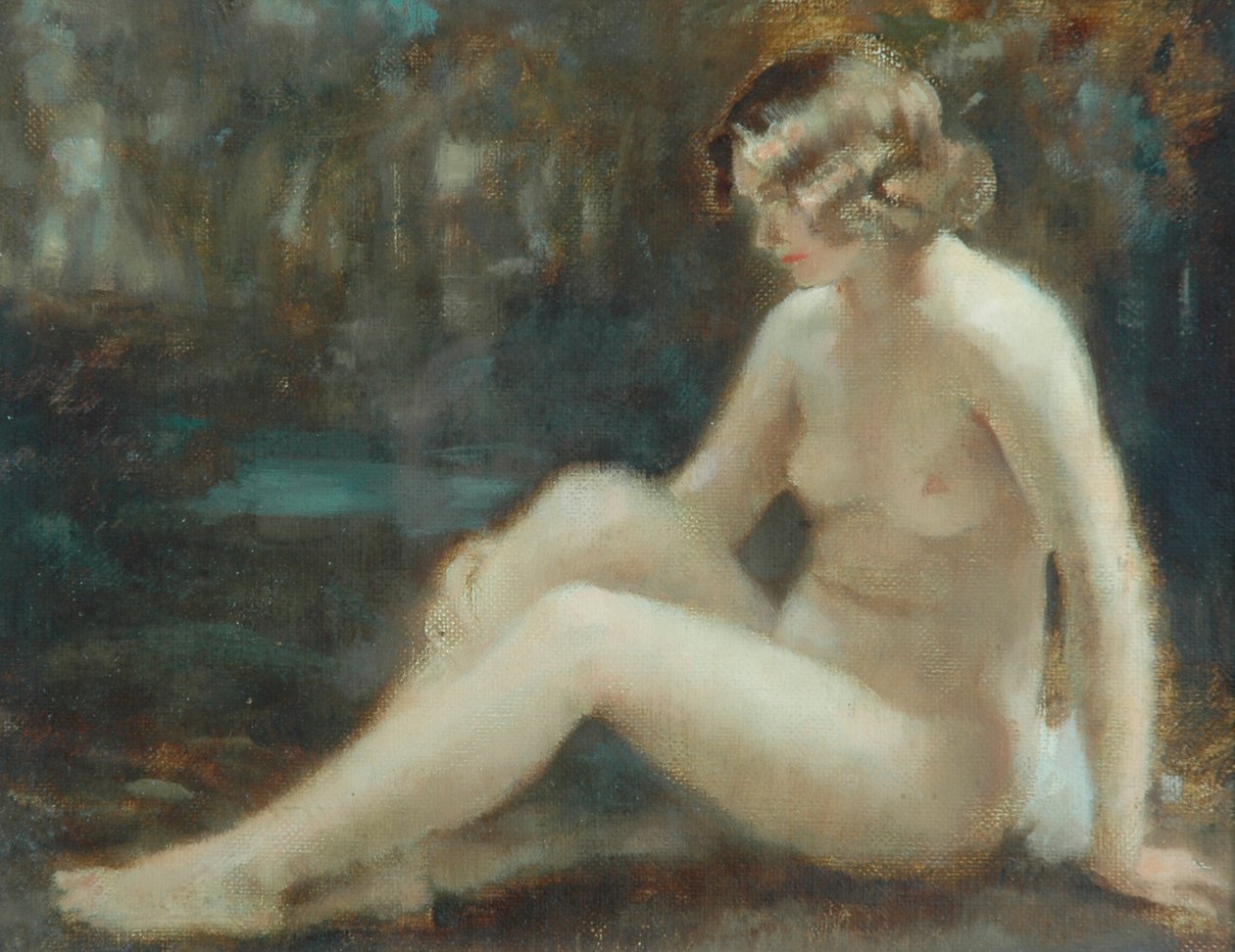 Bazén v lese od Ernest Leopold Sichel