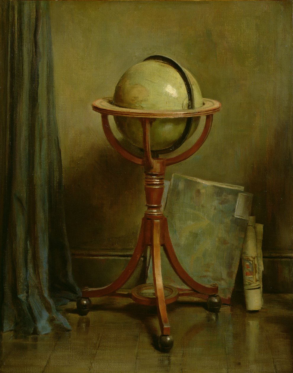 Zeměkoule a mapy od Ernest Leopold Sichel
