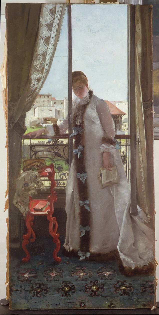 Žena u otevřeného okna, 1875 od Ernest Ange Duez