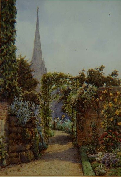 Zahrada v Salisbury od Ernest Arthur Rowe